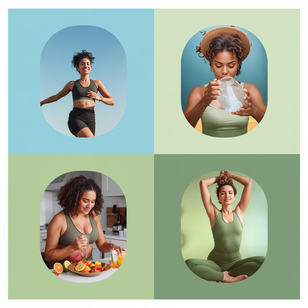 7 HÁBITOS DE PREVENÇÃO PARA   COMEÇAR HOJE lucid origin b montagem fotográfica